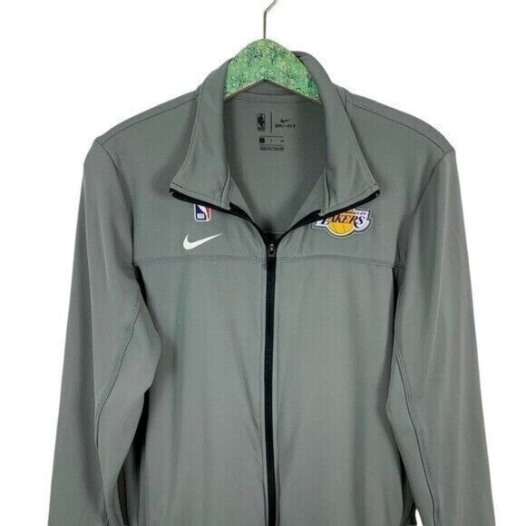 Nike Gray Zip Up Sweater Small Unisex Streetwear Athletic Sportswear Layer - Picture 2 of 6